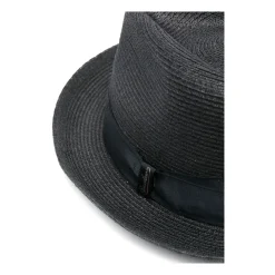 Borsalino Klassieke Fedora Hoed in Zwart-Heren Hoeden