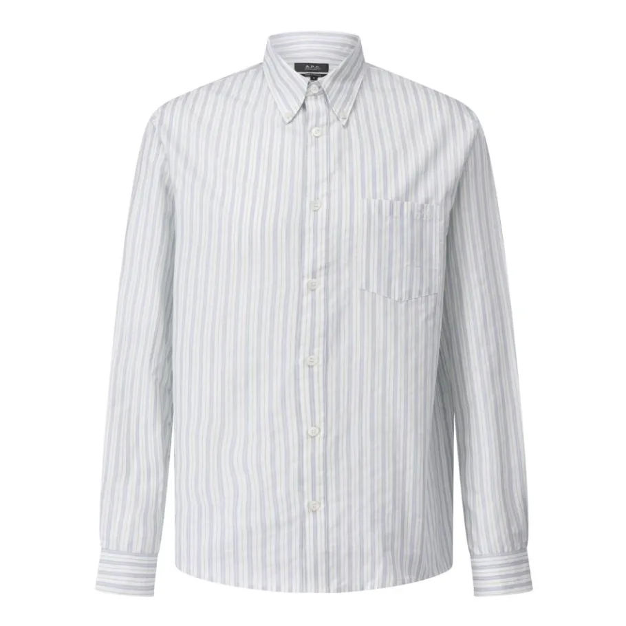 A.P.C. Klassieke Gestreepte Regular-Fit Overhemd-Heren Overhemden