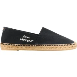Saint Laurent Klassieke Instappers met Geweven Jute-Heren Espadrilles
