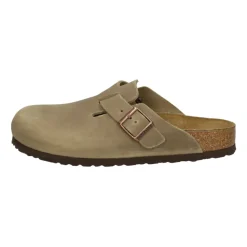 Birkenstock Klassieke Leren Klomp Schoen-Heren Instappers & Slip Ons