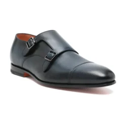 Santoni Klassieke Leren Monnik Schoenen-Heren Nette Schoenen