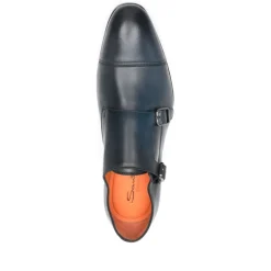 Santoni Klassieke Leren Monnik Schoenen-Heren Nette Schoenen