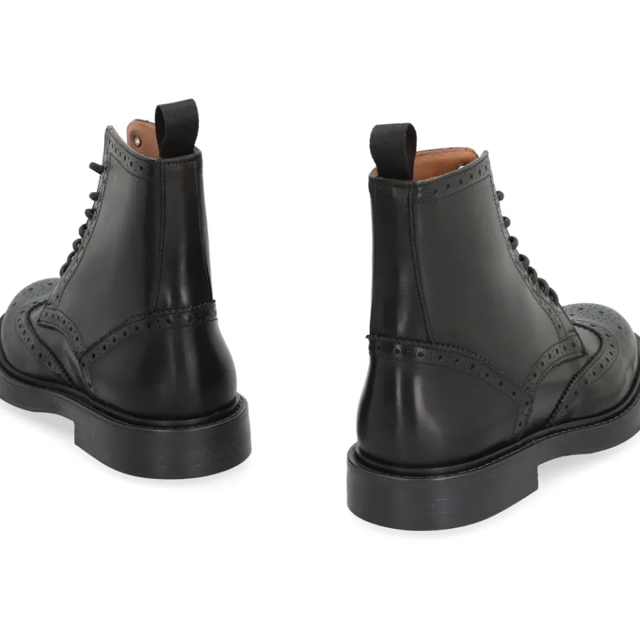 Bruno Magli Klassieke Leren Veterschoenen-Heren Laarzen