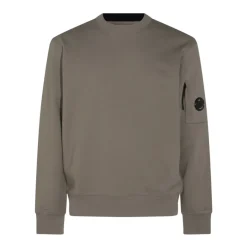 C.P. Company Klassieke Ronde Hals Sweatshirt met Ritszak-Heren Truien & Vesten