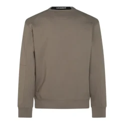 C.P. Company Klassieke Ronde Hals Sweatshirt met Ritszak-Heren Truien & Vesten