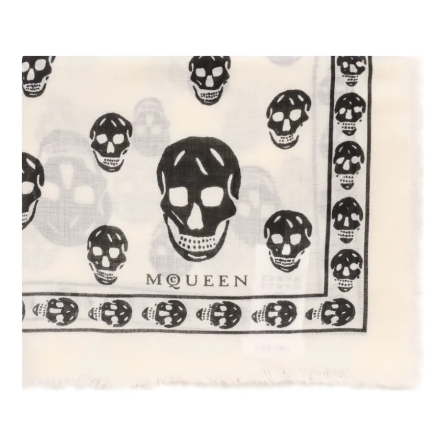 Alexander McQueen Klassieke Skull Sjaal-Heren Sjaals