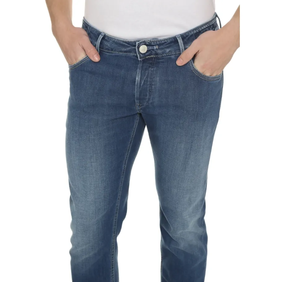 Hand Picked Klassieke Straight-Leg Jeans-Heren Jeans