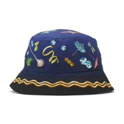 Casablanca Kleurrijke katoenen hoed met vallende rand-Heren Hoeden