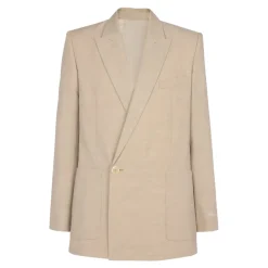 Balmain 1-knoopsjas van soepel canvas-Heren Jassen