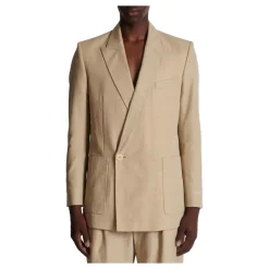 Balmain 1-knoopsjas van soepel canvas-Heren Jassen
