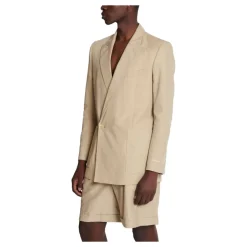Balmain 1-knoopsjas van soepel canvas-Heren Jassen