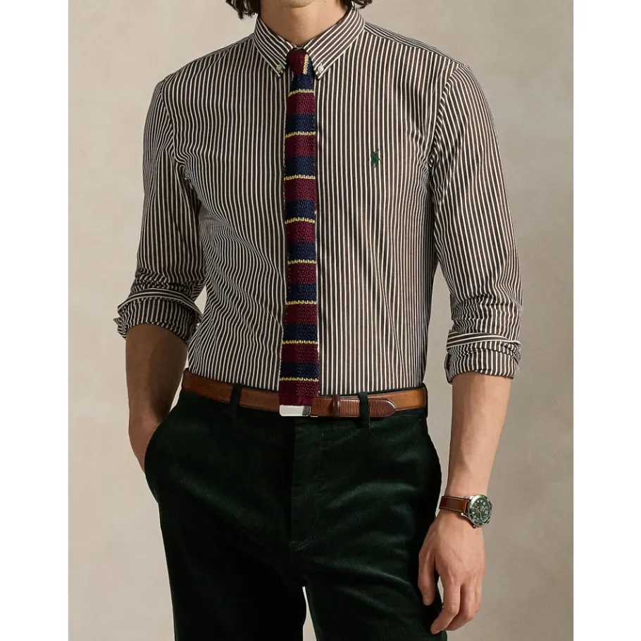 Polo Ralph Lauren Koper Latte Pullover Sweater-Heren Overhemden