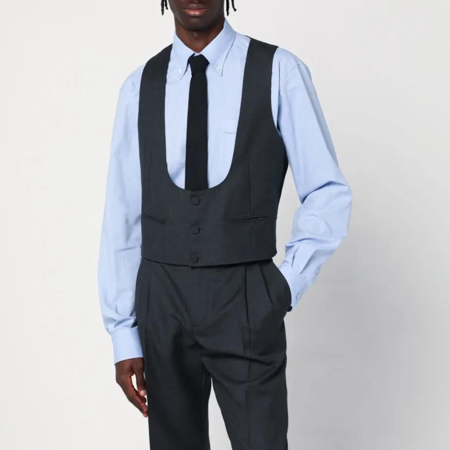 Valentino Korte Cardigan Sweaters-Heren Kostuums