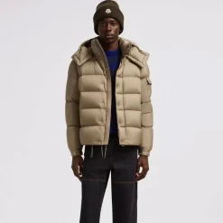 Moncler Korte donsjas met afneembare capuchon-Heren Jassen
