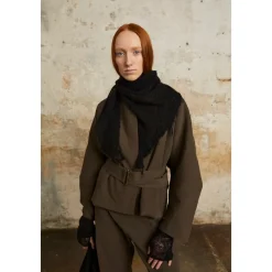 Cortana Korte Open Gebreide Handschoenen-Heren Handschoenen