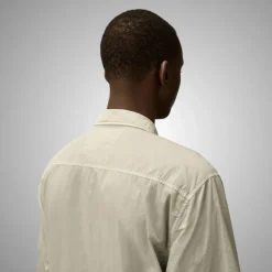 C.P. Company Kortemouw Overhemdjasje Grijs-Heren Overhemden