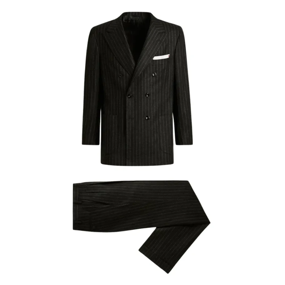 Kiton Krijtstreep Wol Kasjmier Pak-Heren Kostuums