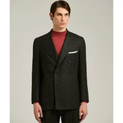 Kiton Krijtstreep Wol Kasjmier Pak-Heren Kostuums