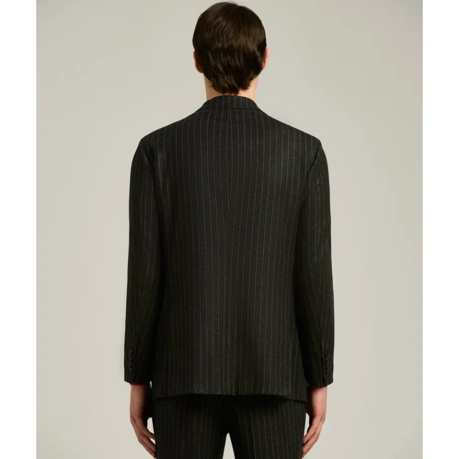 Kiton Krijtstreep Wol Kasjmier Pak-Heren Kostuums