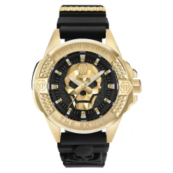 Philipp Plein $KULL Titan Gold Watch-Heren Horloges