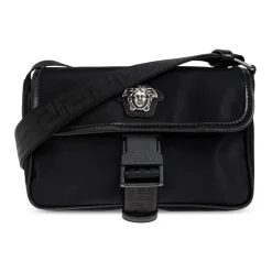 Versace La Medusa Nylon Mini Messenger Bag-Heren Tassen