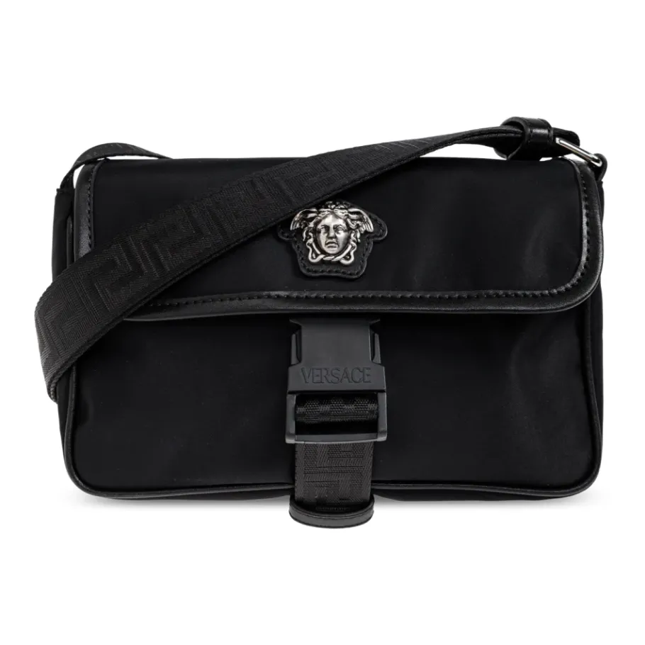 Versace La Medusa Nylon Mini Messenger Bag-Heren Tassen