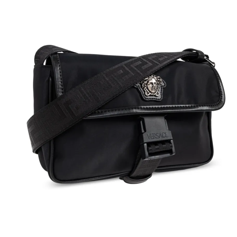 Versace La Medusa Nylon Mini Messenger Bag-Heren Tassen