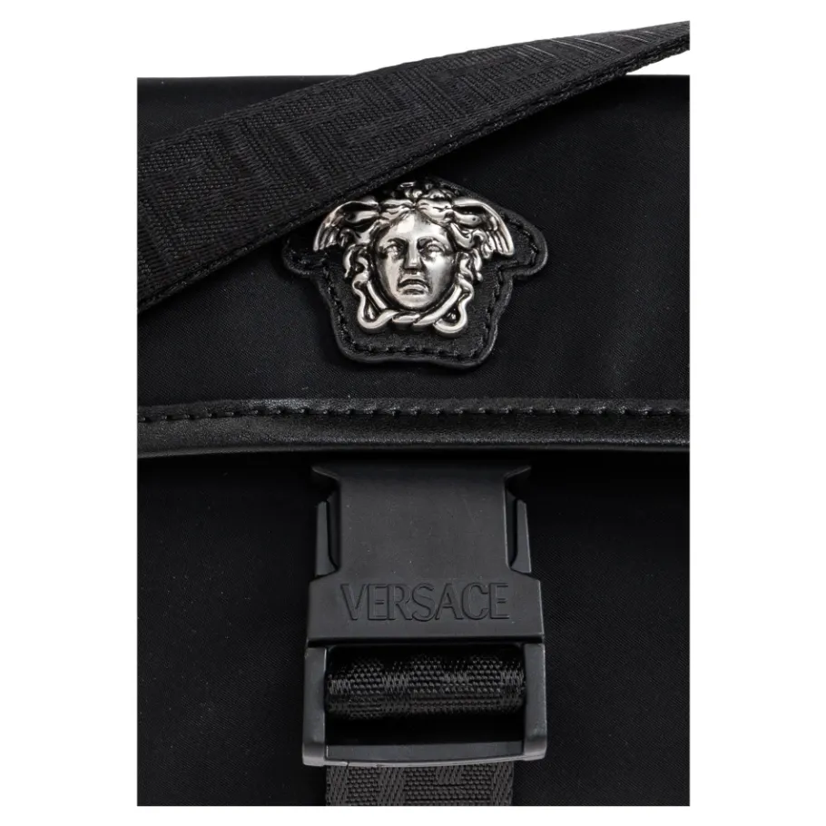 Versace La Medusa Nylon Mini Messenger Bag-Heren Tassen