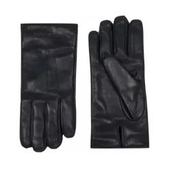 Armani Lamsleren Wolgevoerde Handschoenen-Heren Handschoenen