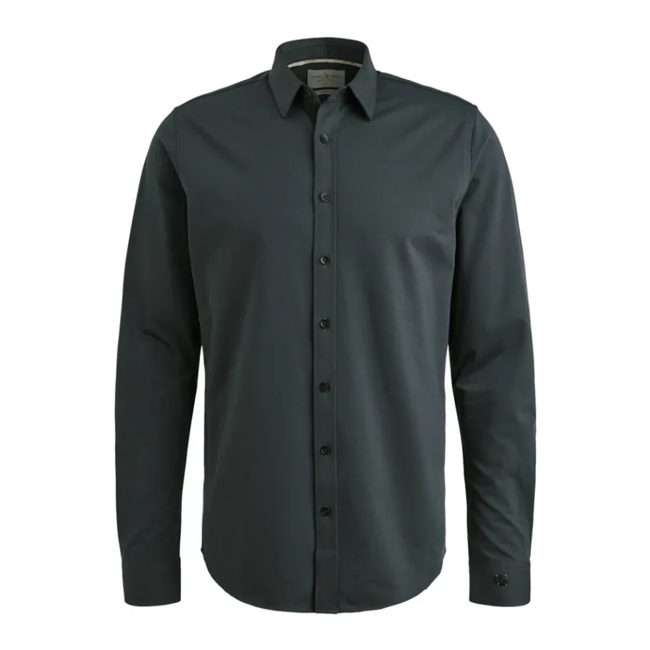 Cast Iron Lange Mouw Twill Jersey Shirt-Heren Overhemden