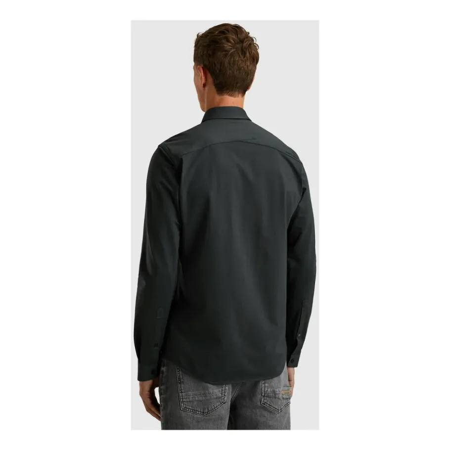 Cast Iron Lange Mouw Twill Jersey Shirt-Heren Overhemden