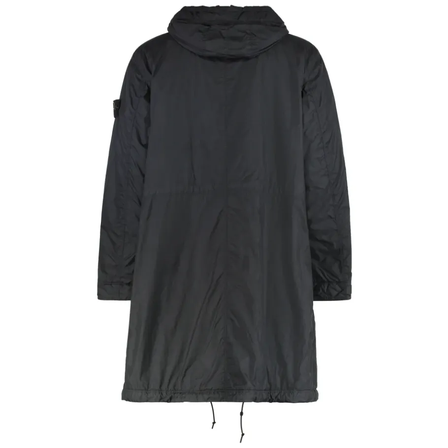 Stone Island Lange parka met capuchon van nylon-Heren Jassen