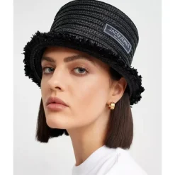 Jacquemus Le Bob Bacino Raffia Hat-Heren Hoeden