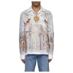 Casablanca Le Temple du Savoir Linnen Overhemd-Heren Overhemden