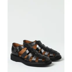 Church's Leather Caged Flat Sandals-Heren Sandalen