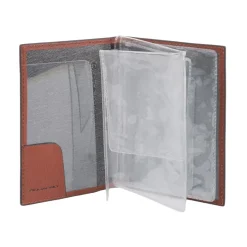 Piquadro Leather driver's license holder with removable insert-Heren Portefeuilles