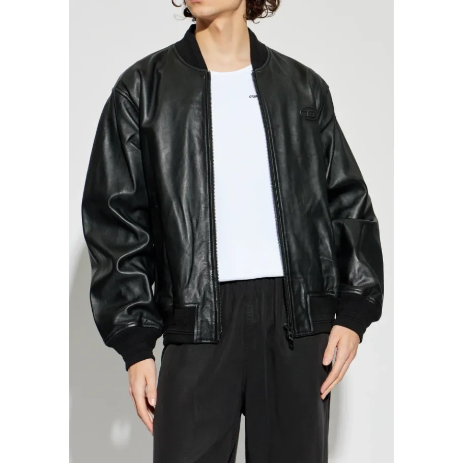 Diesel Leather Jackets-Heren Jassen
