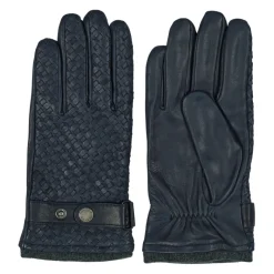 Howard London Lederen Gevlochten Handschoenen Axel-Heren Handschoenen