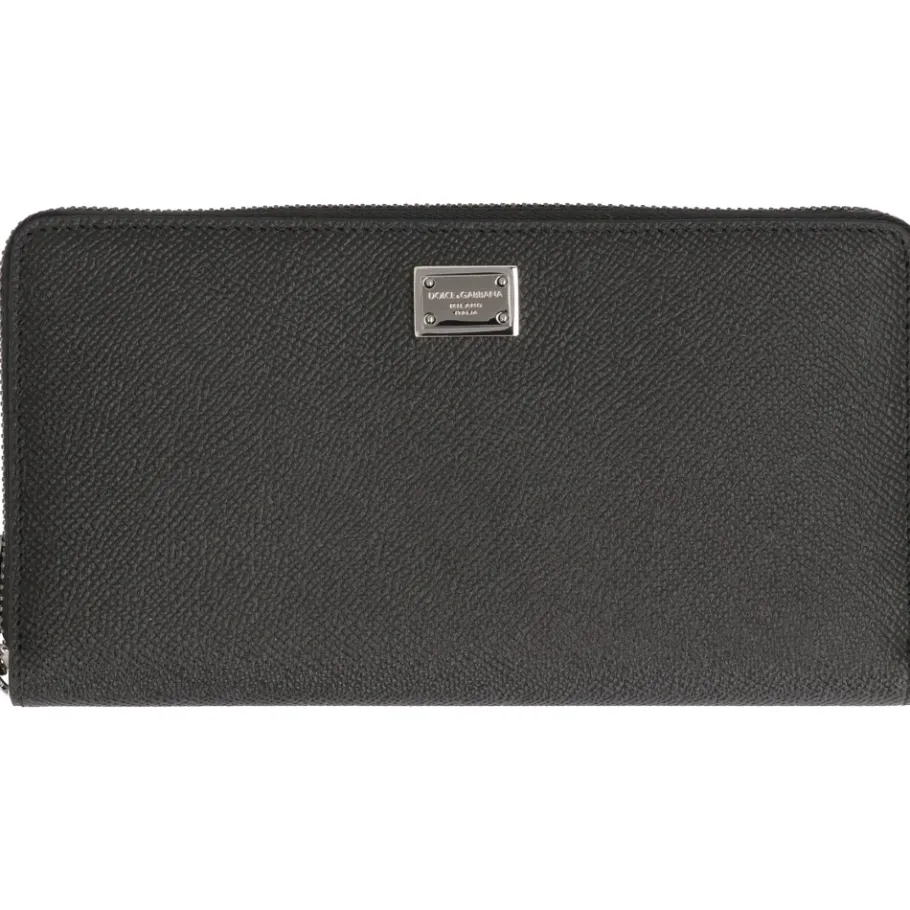 Dolce & Gabbana Lederen Portemonnee met Rits-Heren Portefeuilles