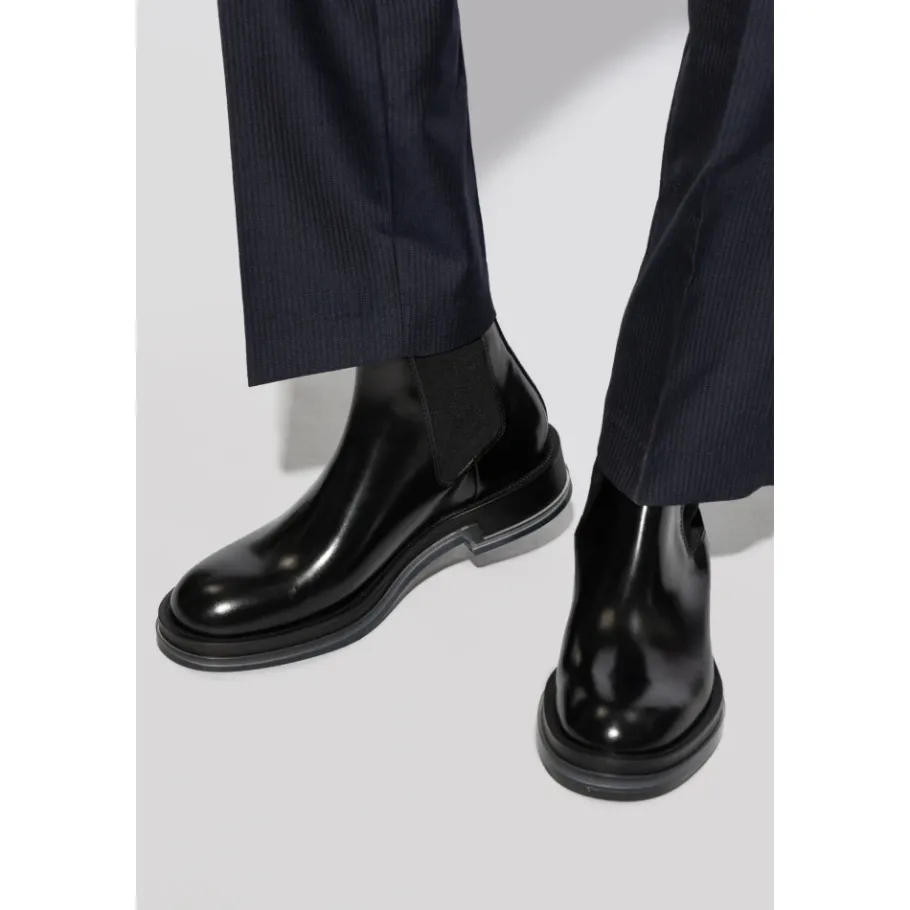 Alexander McQueen Leren Chelsea-laarzen-Heren Laarzen