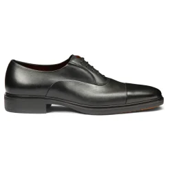 Santoni Leren Easy-On Oxford schoenen-Heren Instappers & Slip Ons|Nette Schoenen