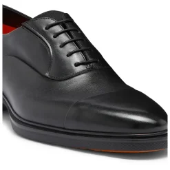 Santoni Leren Easy-On Oxford schoenen-Heren Instappers & Slip Ons|Nette Schoenen