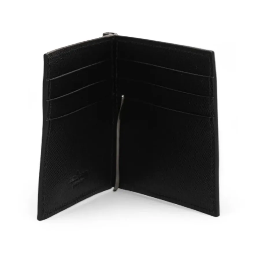 Kiton Leren Geldclip met Kaarthouder Compartimenten-Heren Portefeuilles