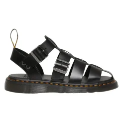 Dr. Martens Leren Gesp Sandaal Rubberen Zool-Heren Sandalen