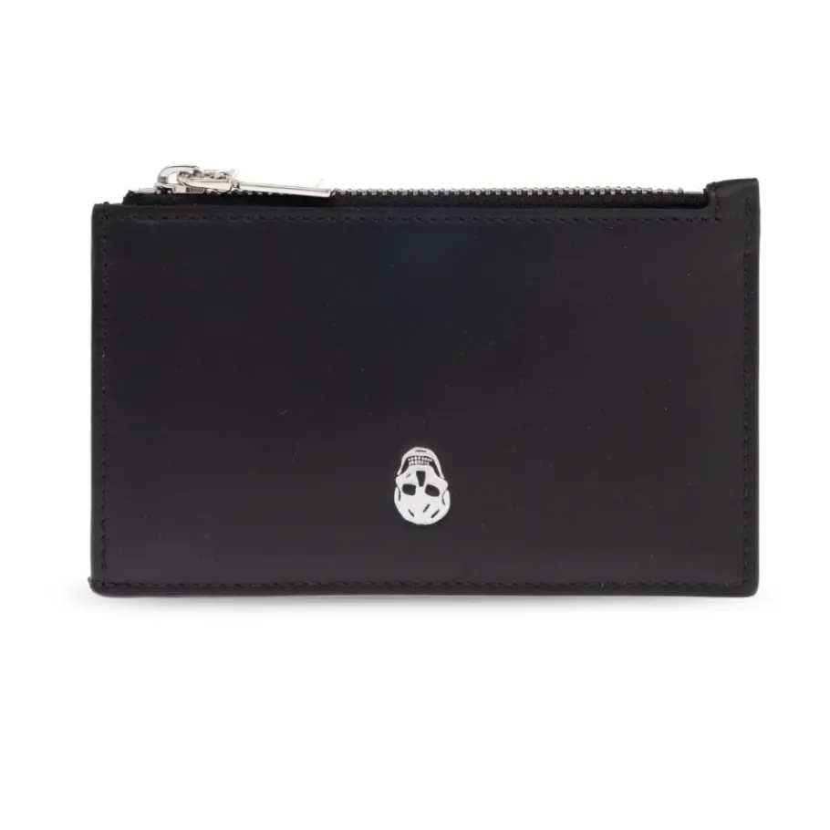 Alexander McQueen Leren kaarthouder-Heren Portefeuilles
