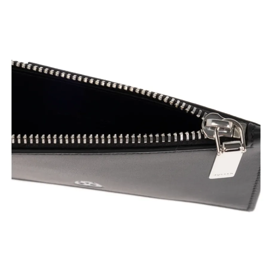 Alexander McQueen Leren kaarthouder-Heren Portefeuilles