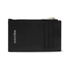 Alexander McQueen Leren kaarthouder-Heren Portefeuilles