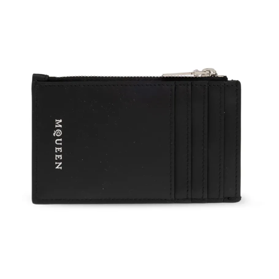 Alexander McQueen Leren kaarthouder-Heren Portefeuilles