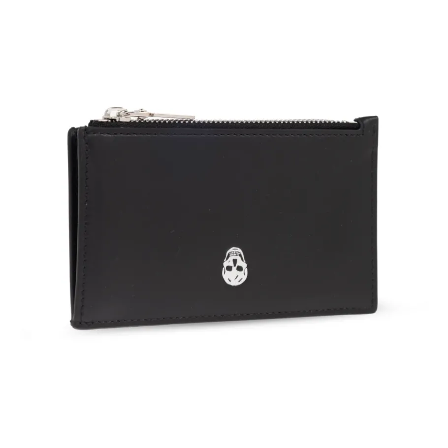 Alexander McQueen Leren kaarthouder-Heren Portefeuilles