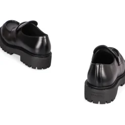 Prada Leren Loafers-Heren Instappers & Slip Ons
